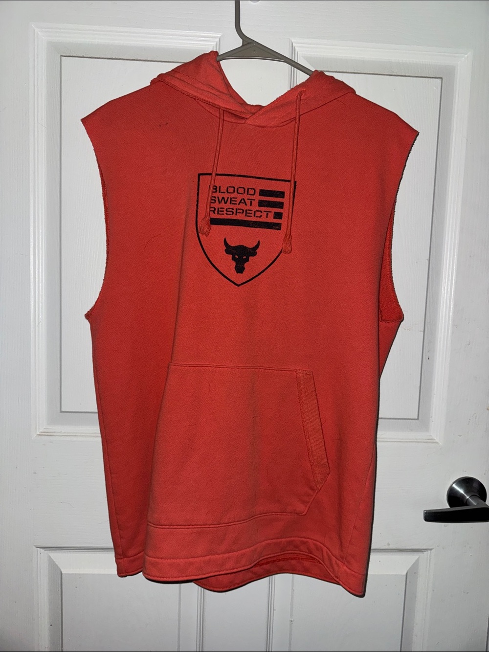 Under Armour Project Rock Blood Sweat Respect Sleeveless Hoodie (M)